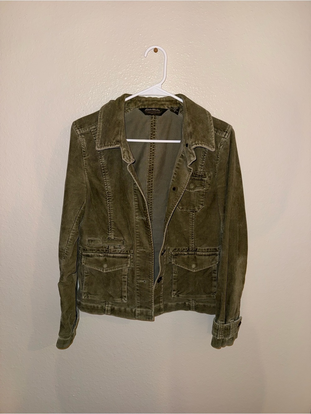 Olive Green Corduroy Jacket - Women